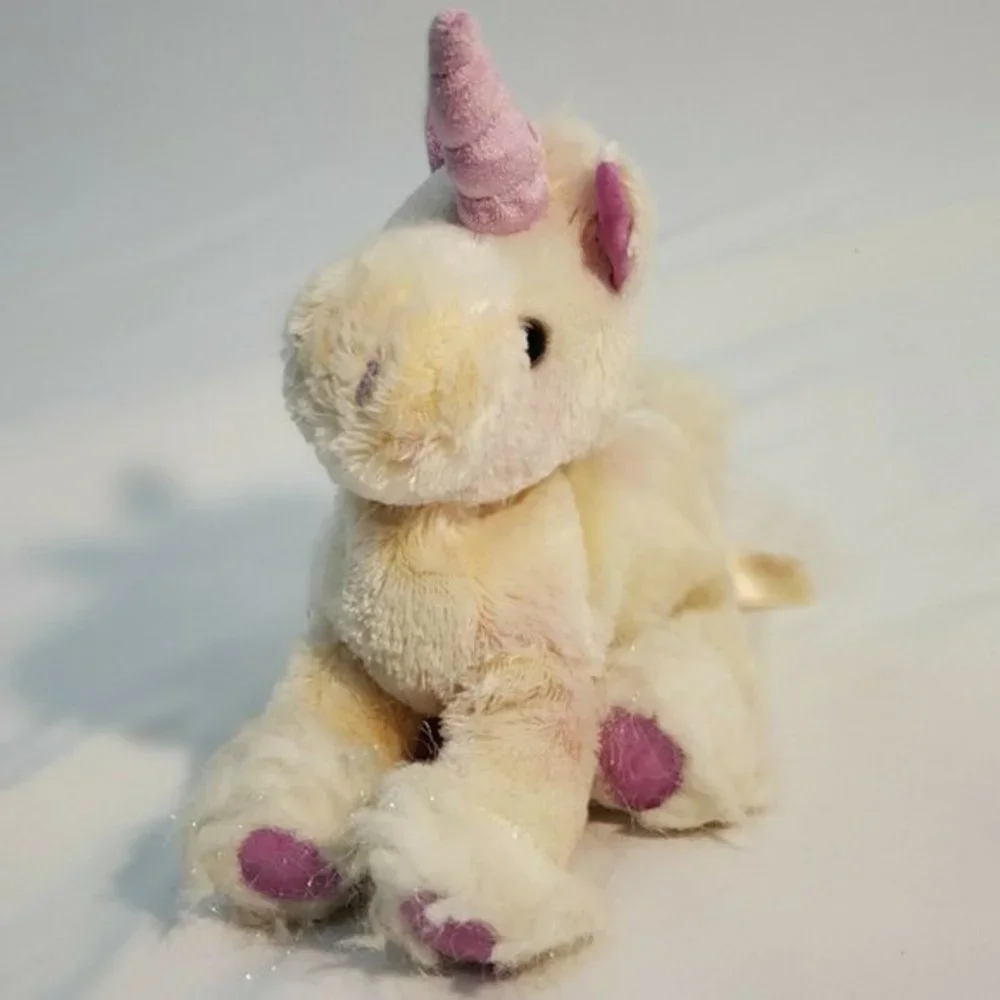 Plush Unicorn Dan Dee Collectors Choice purple pink Sparkle‎ Stuffed 9” Animal